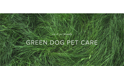 Desktop Screenshot of greendogpetcare.com